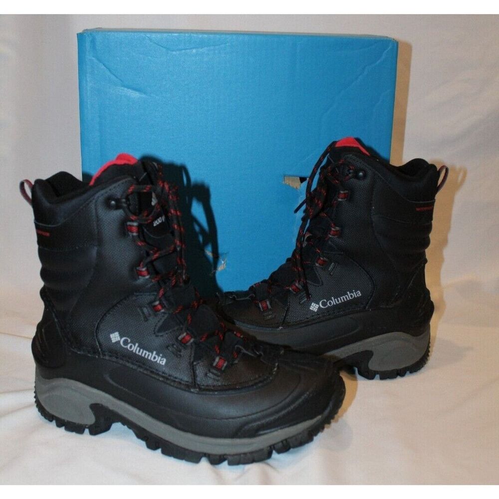 NIB Columbia Men's Bugaboot III Waterproof Black Snow Boots SZ 10